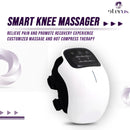 Smart Knee Massager - Wireless Electric Knee Massage Wrap with Pulse Technology, Heat Compress, 15 Intensity Levels & Adjustable Velcro Strap for Home, Office, Gym, Relaxation & Muscle Comfort