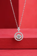 Touch - 1-carat Moissan diamond S925 sterling silver jewelry, fashionable and trendy jewelry, affordable diamond necklace pendant