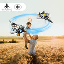 4DRC V17 Remote Control Plane RC Airplanes 2.4GHz 6CH EPP RC Plane 4 Motor RC Aircraft Toys for Adult Kids with Function Gravity Sensing Stunt Roll Cool Light RC Planes Airplanes