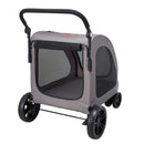Pet Stroller - 4-Wheels Dog Stroller Carrier 160lbs Weight Capacity Portable