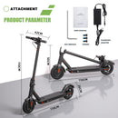 WHOSU J03 PRO Electric Scooter 8.5Tires Up to 17/22 Miles Range 350W Motor 19 MPH Portable Folding Commuting Electric Scooter Adults with Double Braking System and App