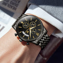 Men's Multifunctional Large Dial Sports Quartz Watch