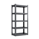 72"H 5 Tier Metal Shelves for Storage Garage Shelving 2000LBS Heavy Duty Storage Shelves Adjustable Garage Shelf Industrial Shelving Unit Storage Utility Rack,35.4"W*15.7"D*72"H,Black