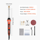 Plastic Welder Kit, 60W/100W Dual-Power Plastic Welding Soldering Iron with 3 Welding Tips and 20 Welding Rods, Professional Plastic Repair Welding Tool for Car Bumper, Kayaks, Toys, Electronics