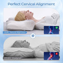 Ergonomic Cervical Neck Pillow for Sleeping – Memory Foam Pillow with Massage Nodes for Neck Pain Relief, Side Sleeper & Back Support