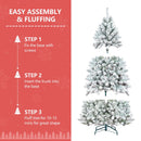 5ft Pvc Mixed Flocked Small XmasTree Pine Cone Hinged Automatic christmas Tree Artificial