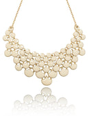 Jane Stone Fashion Statement Collar Necklace Vintage Openwork Bib Costume Jewelry