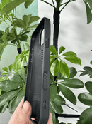 Magnetic Carbon Fiber Phone Case for iPhone 13 14 15 16 17 Series, Built-in Rotatable Kickstand Shockproof Protective Cover Compatible with MagSafe Wireless Charging