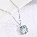 Aurora Fantasy Planet Necklace Female Student Good Friend Korean Version Simple Clavicle Chain Girlfriends A Pair Of Birthday Gifts Female