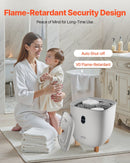 VEVOR Towel Warmer Bucket, 25L Heated Towel Warmer with LED Display, Large Blanket Warmers for Bathroom, 20/40/60/90 Mins Timer and Temperature Setting, for SPA, Home, Countertop, Floor, Gray