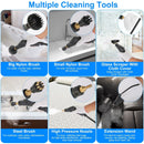 2500W Handheld High Temperature and Pressure Steamer Cleaner with 1400ML Tank 9 Accessories 6 Steam Levels for Dirt Grease Grout Tile Floor Couch Car