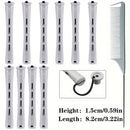 10pcs Professional Hair Perm Rods with Comb and Elastic Rubber Bands - Short Curlers for Perfect Hair Styling and Hairdressing