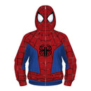 Kids Spider-->M.A.N Hoodies Hooded Zip Coat Jacket Top Outwear Fans Gift