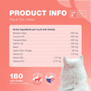 Dog Flea and Tick Treatment Chews FleaTick Prevention for Dogs Chewables Natural Dog Flea & Tick Control Soft Treats Immune Support Supplement