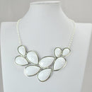 Jane Stone Fashion Statement Collar Necklace Vintage Openwork Bib Costume Jewelry