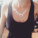 Jane Stone Fashion Statement Collar Necklace Vintage Openwork Bib Costume Jewelry