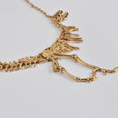Jane Stone Fashion Statement Collar Necklace Vintage Openwork Bib Costume Jewelry