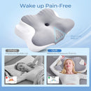 Ergonomic Cervical Neck Pillow for Sleeping – Memory Foam Pillow with Massage Nodes for Neck Pain Relief, Side Sleeper & Back Support