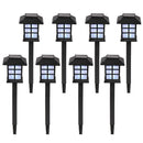 8pcs White LED Solar Lantern Torch Light Garden Landscape Lighting