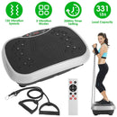 Vibration Exercise Machine With Resistant Bands Remote Control Whole Body Vibration Platform Workout Equipment Home Fitness Training Equipment For Weight Loss Fat Burner