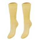 Yellow Kids Slouch Socks Knee High 1 Pair Scrunch Socks 3-15 Years Old