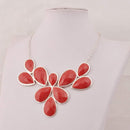 Jane Stone Fashion Statement Collar Necklace Vintage Openwork Bib Costume Jewelry