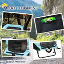 Pet Stroller - 2-in-1 Large Dog Bike Trailer & Stroller Combo with Safety Hitch Quick-release Wheels Foot Support Pet Bicycle Cart