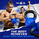 Kettlebell, 5-100 LB Vinyl Coated Cast Iron Strength Training Kettlebells for Home Gym Exercises, Fitness, Full Body Workout Equipment, Push Ups, and Grip Strength
