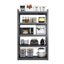 72"H 5 Tier Metal Shelves for Storage Garage Shelving 2000LBS Heavy Duty Storage Shelves Adjustable Garage Shelf Industrial Shelving Unit Storage Utility Rack,35.4"W*15.7"D*72"H,Black