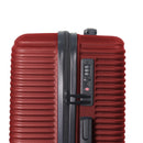 Luggage Sets ABS Hardshell 3pcs Luggage, Lightweight Durable Suitcase sets Spinner Wheels Suitcase with TSA Lock 20''24''28'' Available(WINE RED)