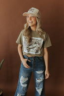 Duck Stamp Graphic Tee - Olive Green