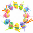 Set of 12 Colorful Easter Egg Picks