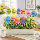 Set of 12 Colorful Easter Egg Picks