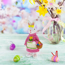 Bunny Cradling a Basket of Easter Delights Figurine