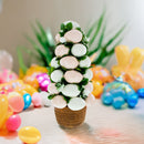 Floral Easter Egg-Adorned Decorative Vase