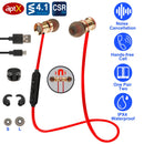 Sport Headsets Wireless V4.1 In-Ear Stereo Headphones Sweat-proof Running Earphones w/Mic Hands-free