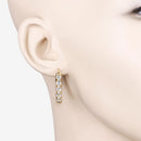 3.80 Carat Genuine Blue Topaz .925 Sterling Silver Earrings