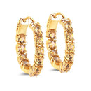 3.20 Carat Genuine Citrine .925 Sterling Silver Earrings