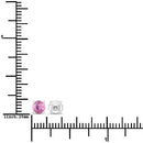 1.30 Carat Genuine Pink Sapphire 10K White Gold Earrings