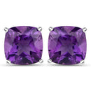 5.20 Carat Genuine Amethyst .925 Sterling Silver Earrings