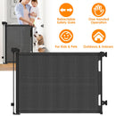 Baby Security Gate Retractable Door Extra Wide Child Safety Stairs Gate 61x34in for Doorway Hallway Indoor Outdoor