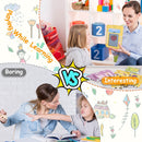 100 Words Talking Flash Cards 5.5In Toddler LCD Writing Tablet with 50 Double-sided Cards Stylus Pen Electronic Cognitive Audio Toddler Reading Machin