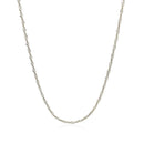 Sterling Silver 1.5mm Adjustable Sparkle Chain