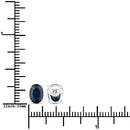 1.90 Carat Genuine Blue Sapphire 10K White Gold Earrings