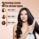 Cordless Hair Straightener Brush 2-in-1 Ceramic Flat Iron