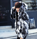 Men's Faux Leather Warm Coat Handsome Thickened