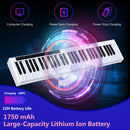61-Key Portable Digital Stage Piano with Carrying Bag-White