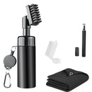 3 In 1 Golf Club Cleaning Kit Golf Club Cleaner Brush with 5Oz Water Bottle Retractable Clip Groove Sharpener Golf Towel Gift for Golfers