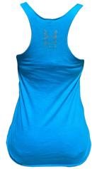 Womens Blue Hulkamania Outline Tank Top
