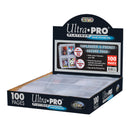 Ultra PRO: Platinum Hologram 4-Pocket Secure Pages - 3-Holes (for Toploaders - 100-Pack)